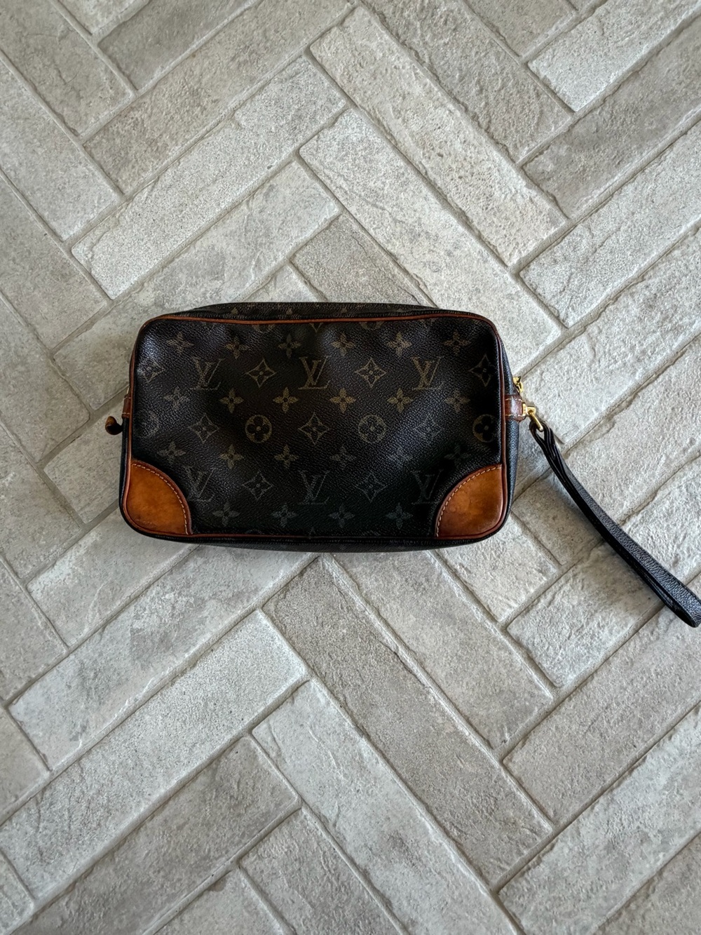 Louis Vuitton Vintage Marly Dragonne GM Monogram Clutch - Picture 2 of 16
